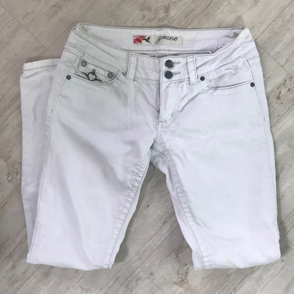 Grane White Skinny Jeans